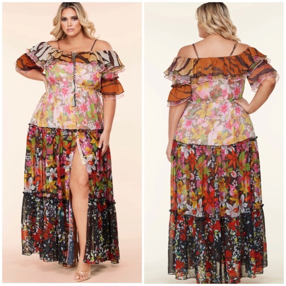 L'atiste Plus Size Maxi Dress main image 1